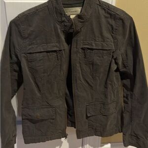 Cropped Olive Jacket